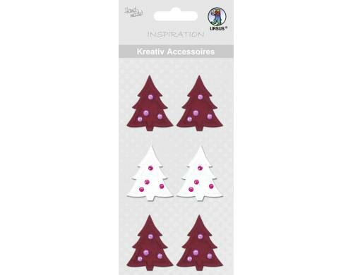 URSUS Weihnachtssticker Tannenbäume 1 Bogen, selbstklebend