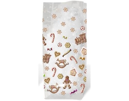 URSUS Weihnachtsbeutel Süsse Weihnacht 10 Stück, Grösse 14.5 x 23.5 cm