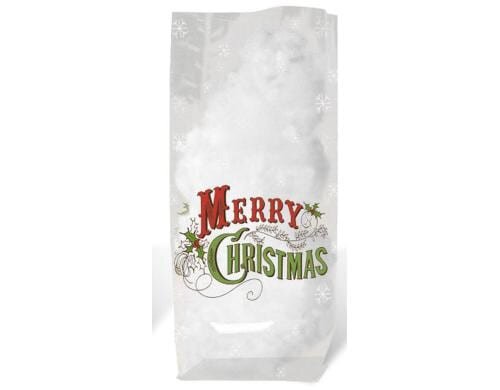 URSUS Weihnachtsbeutel Merry Christmas 10 Stück, Grösse 14.5 x 23.5 cm
