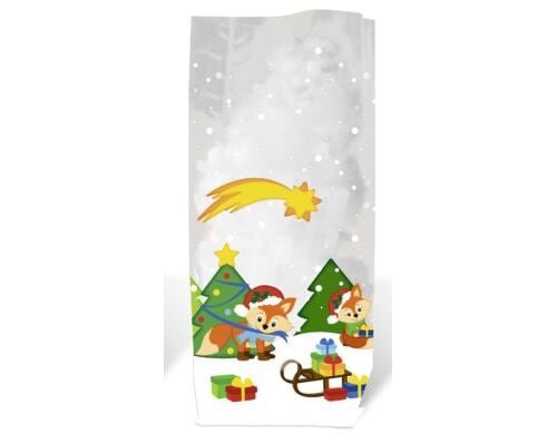URSUS Weihnachtsbeutel Fuchs 19 cm 10 Stück, Grösse 11.5 x 19 cm