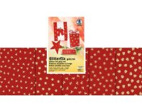 URSUS Glitter-Filz 5 Motive gold/rot 5 Stück, 5...