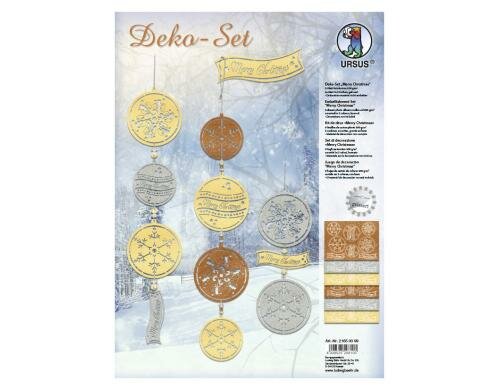 URSUS Papier-Deko Merry Christmas 48 Stanzteile gelasert