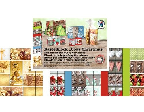 URSUS Motivblock Cosy Christmas 16 Blatt à 300g/m2, 24x34cm