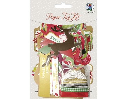 URSUS Geschenkanhänger Christmas 8 Paper Tags
