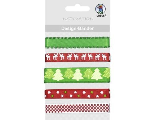 URSUS Design Bänder Weihnachten Trad. Grösse 10/16mm x 90cm