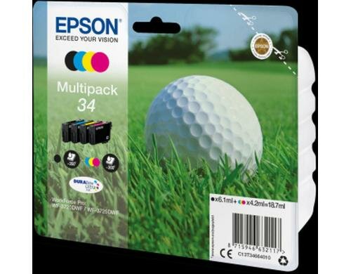Tinte Epson T34664010, multipack c/m/y/bk Multipack, 4.2ml
