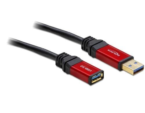 USB3.0 Premium Verlängerungskabel, 5m, schwarz, A-Stecker zu A-Buchse