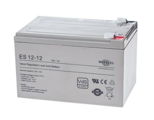 WING Ersatz Bleiakku USV 12V/12Ah 12V/12Ah, 6.3mm Zungen