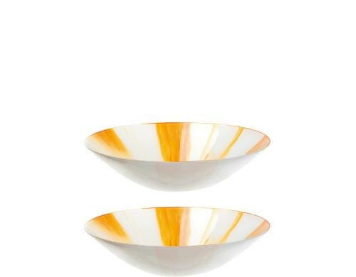 Leonardo Schale 33cm orange Arte 2 Stück, Frühlingsartikel