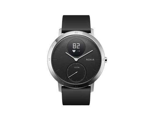 Nokia Aktivitätenmesser Steel HR 40 schwarz Uhr und Aktivitätenmesser, 40 mm