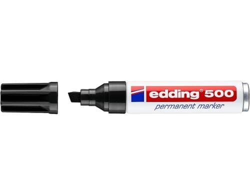 Edding Permanent  Marker 500, schwarz Strichbreite ca. 2-7 mm