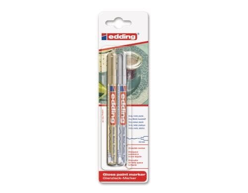 Edding Lackmarker 780 gold, silber metallgefasster Kunstoffspitze