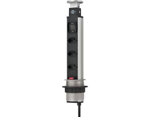 Brennenstuhl Tower Power 3x T13 Tischsteckdosenleiste