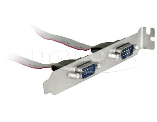 Seriel 2 Ports  RS-232 Bracket Full Hight, 1:1 Belegung, 40cm Kabel