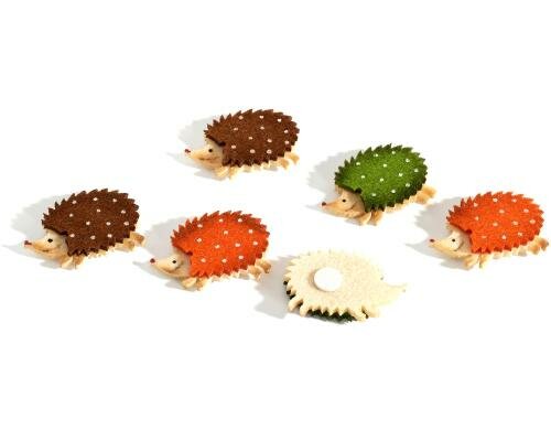 B&H Streudeko Filz-Igel 6 Stück, Grösse 4cm