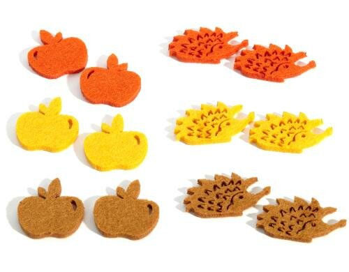 B&H Streudeko Herbst 12 Stück, Grösse 3-4cm