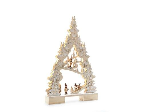 B&H Adventskalender Holz-Klammern 24 Stück, Grösse 5cm
