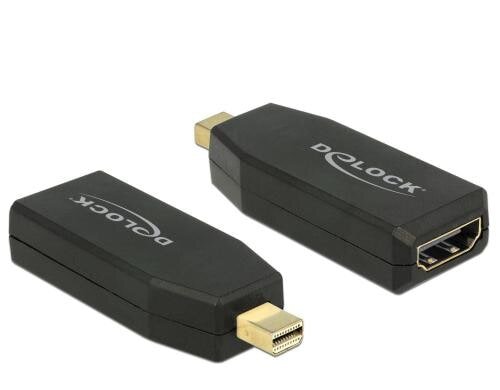Monitoradapter Mini-DP Stecker- HDMI-Buchse schwarz, 4K Support, passiv