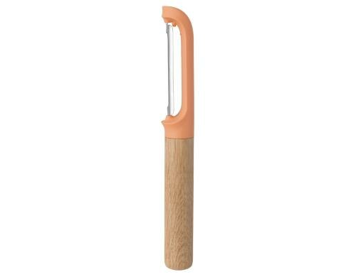 BergHOFF Sparschäler orange Leo Line Holzgriff