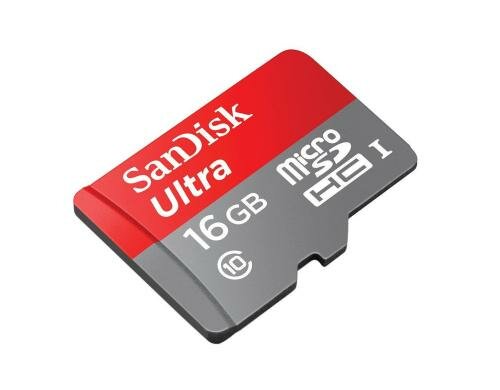 SanDisk microSDHC Card 16GB Ultra UHS-I U1, Lesen 98MB/s, inkl. SD-Adapter