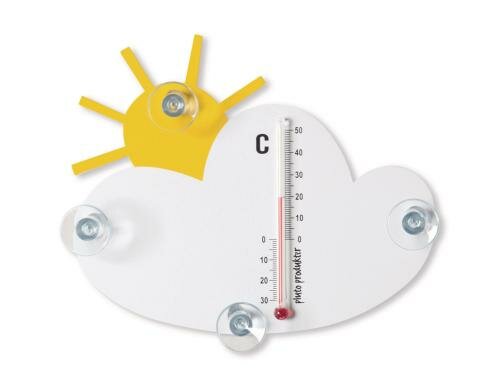 Pluto Thermometer Wolke Indoor/Outdoor, Grösse 11.5 x 14cm