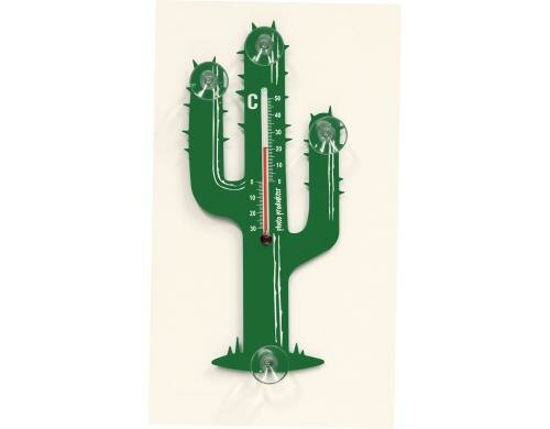 Pluto Thermometer Kaktus Indoor/Outdoor, Grösse 8.5 x 18cm