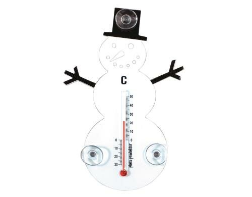 Pluto Thermometer Schneemann Indoor/Outdoor, Grösse 11 x 17cm