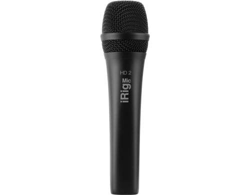 IK Multimedia iRig Mic HD 2 schwarz, Digitales Mikrofon für iOS/Mac/PC