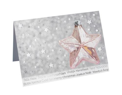 Sigel Weihnachts-Karte rose star A6 10 Stk. inkl. Umschlag, 220g