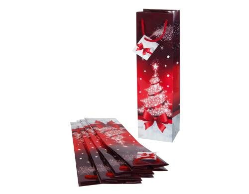 Sigel Geschenktasche silver sparklingtree bottle 100x350x80mm, 5 Stk.