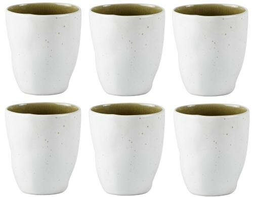 Villa Trinkbecher 6er Set grün 0.20L 6er Set, DxH: 7.5x9cm