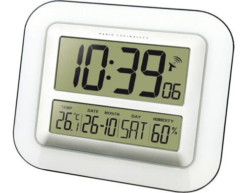 Technoline Funkwanduhr WS8006 Temperaturanzeige, Wecker, Wand-/Tisch