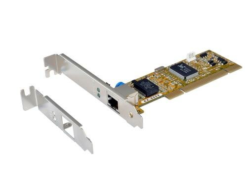 Exsys EX-6069 1Gbps PCI Netzwerkkarte inkl. Low Profile Bügel