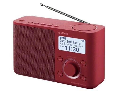 Sony XDR-S61DR, rot, DAB+-Radio Portable DAB+ Radio