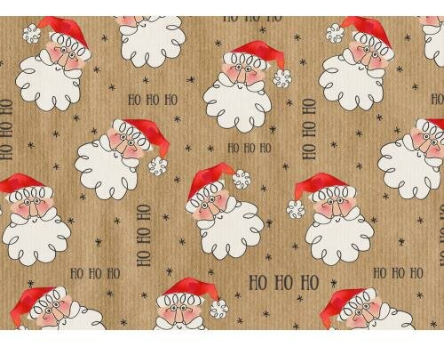 B+C Geschenkpapier Sir Santa 2m x 70 cm, 80 g/m2