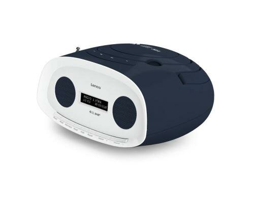 Lenco SCD-69, DAB+/FM Radio, Blau portabel, CD-Player, USB