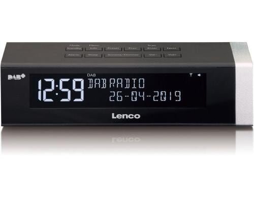 Lenco CR-630BK, DAB+ Radio, Schwarz LCD-Display, DAB+/FM, AUX