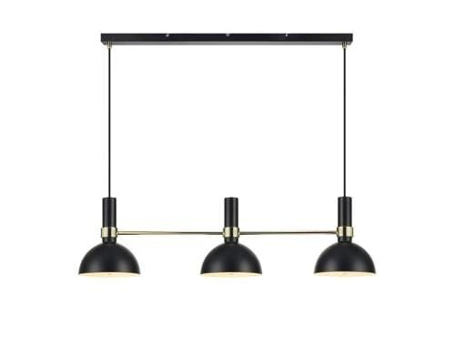 MARKSLOJD Larry Pendelleuchte Schwarz 106971, E27 3x 60W, Dimmbar