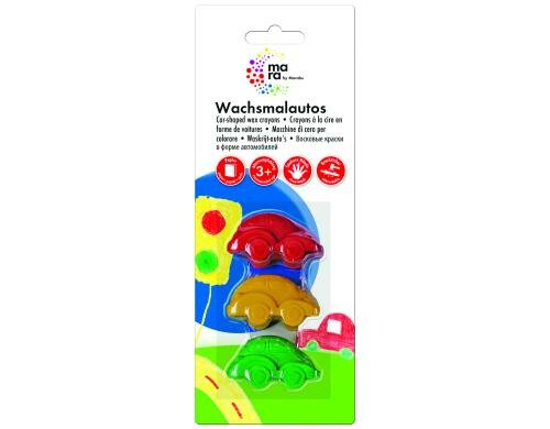 Marabu Mara Wachsmalauto 3 Stück