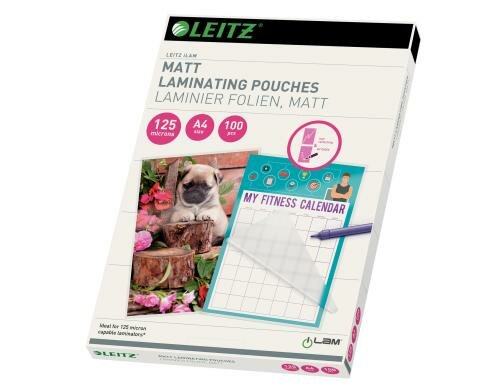 Leitz iLAM Heisslaminierfolien matt A4 125 mic, 100 Stück
