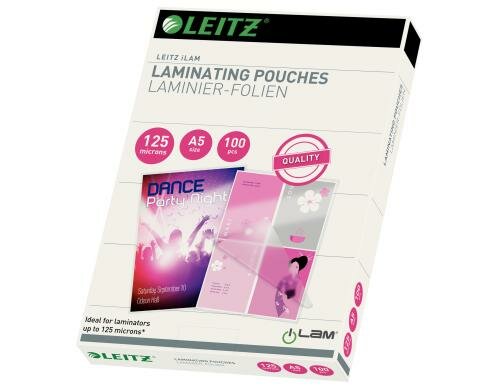 Leitz Heisslaminierfolien A5 125 mic, 100 Stück