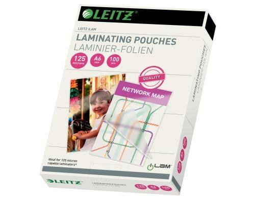 Leitz iLAM Heisslaminierfolien A6 125 mic, 100 Stück