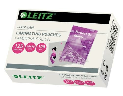 Leitz iLAM Heisslaminierfolien 60x90 mm 125 mic, 100 Stück