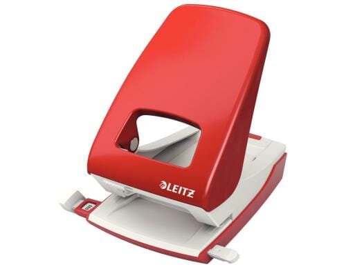 Leitz NeXXt  Starker Bürolocher rot, 40 Blatt, Metall