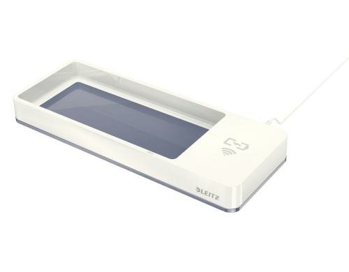 Leitz WOW Stifteschale Duo Colour perlweiss, mit QI Ladegerät