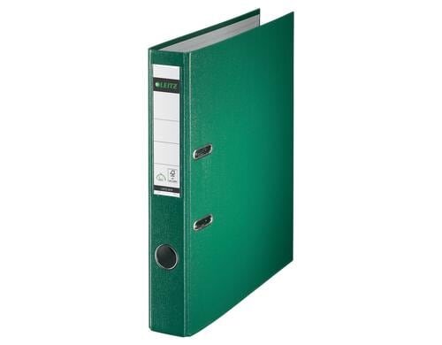 Leitz Qualitäts-Ordner Swiss Edition grün, schmal, 180° Mechanik, PP