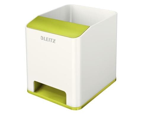 Leitz WOW Sound Stifteköcher Duo Colour grün metallic