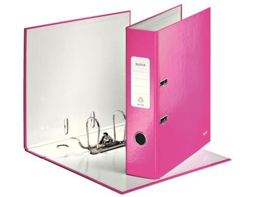 Leitz WOW Qualitäts-Ordner 180° pink, breit
