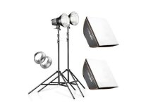 walimex pro 2er Set Daylight 250s inkl. Softbox 40x40cm +...
