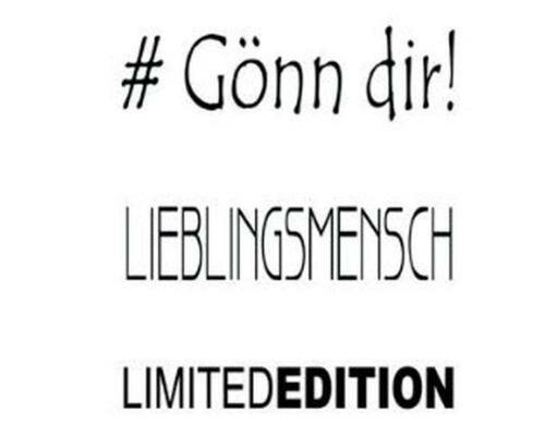 Glorex Reliefeinlagen Gönn dir, Lieblingsmensch, Limited Edition